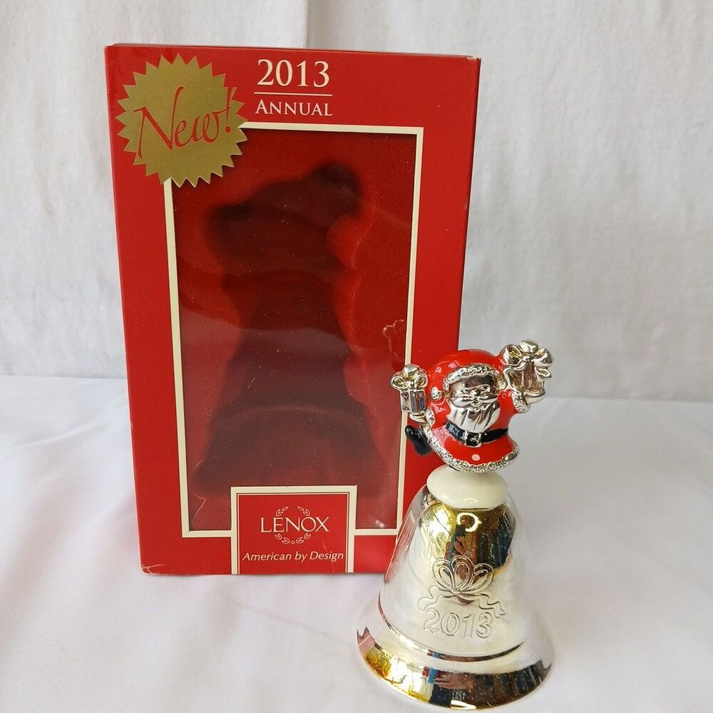 Lenox Kirk Stieff 2013 Annual Musical Santa Bell Jolly Old St Nicholas 839956